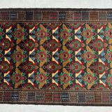 Caucasian Kazak Geometric Area Rug