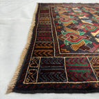 Caucasian Kazak Geometric Area Rug