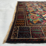 Caucasian Kazak Geometric Area Rug