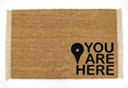 "You Are Here" Novelty Doormat