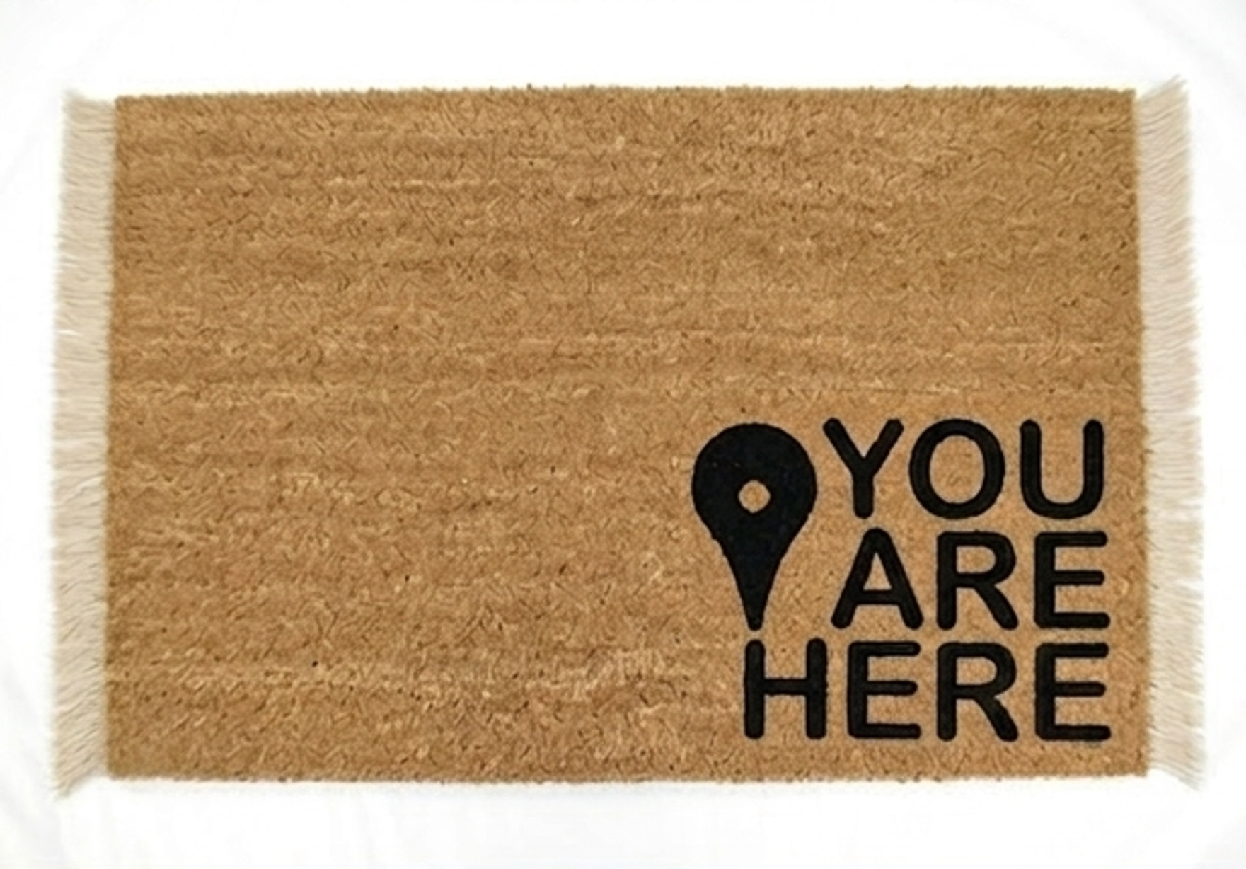 "You Are Here" Novelty Doormat
