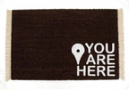 "You Are Here" Novelty Doormat