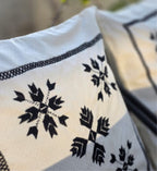 Monochrome Arrow Floral Cushion
