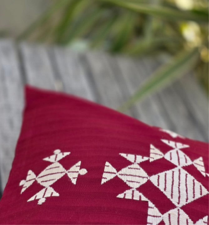 Medallion Crimson Cushion