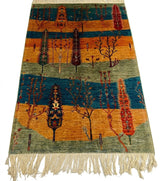 Sunset Cypress Hand-Knotted Gabbeh Rug