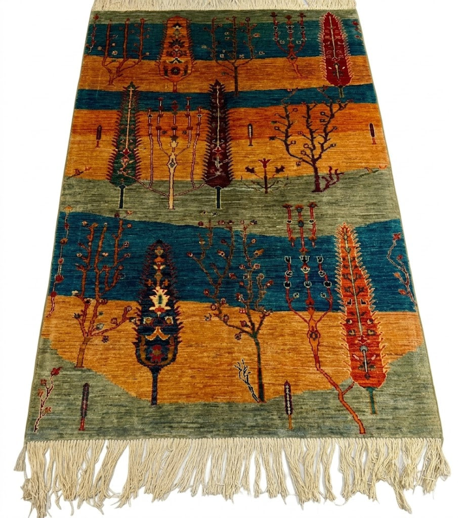 Sunset Cypress Hand-Knotted Gabbeh Rug