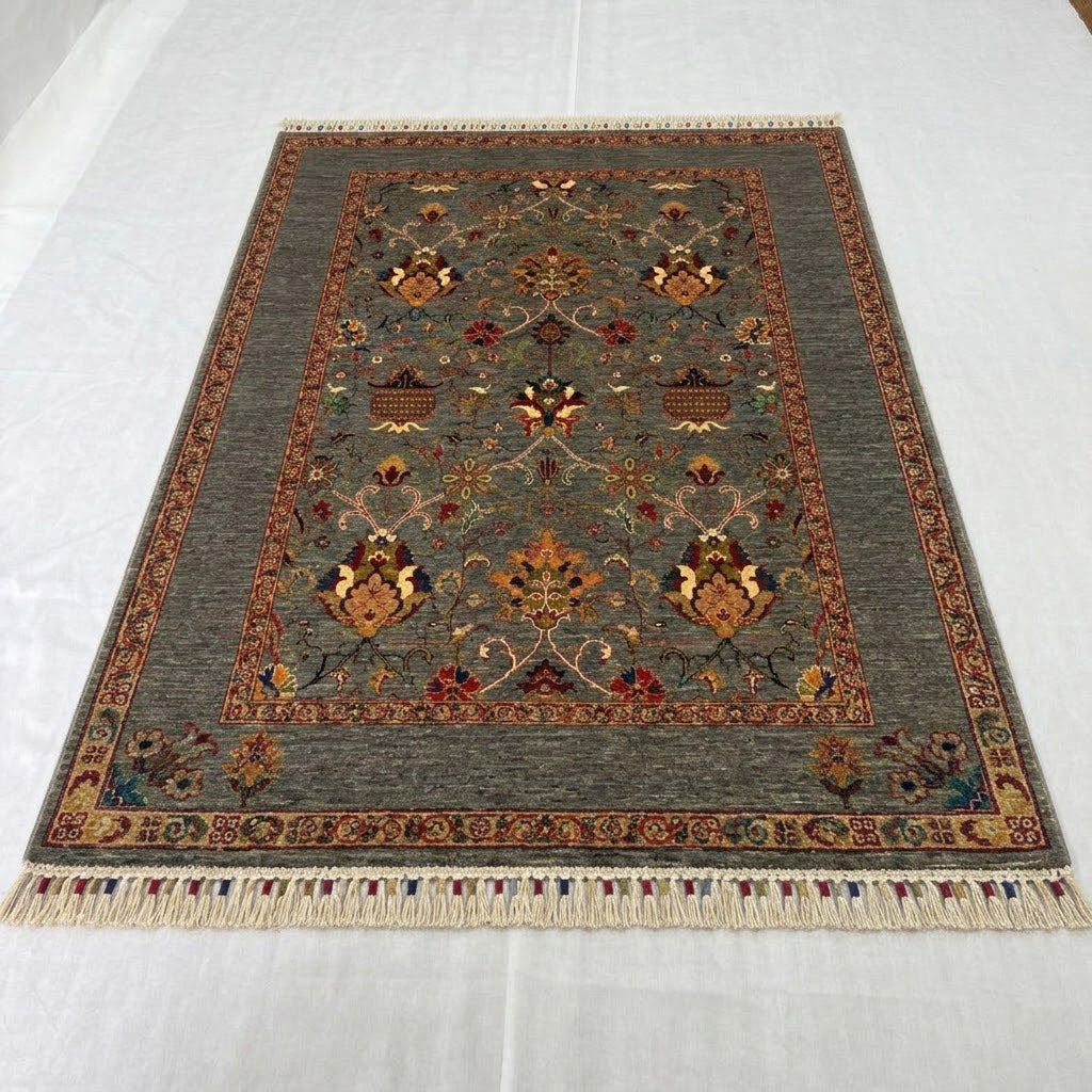 Afghani Mamluk Crested Shah Abbasi Area Rug