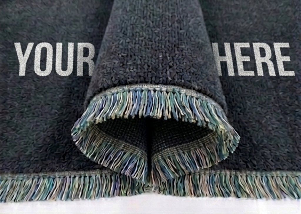 Dark Gray Custom Text Mat