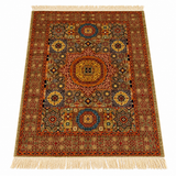 Royal Saffron & Indigo Medallion Area Rug