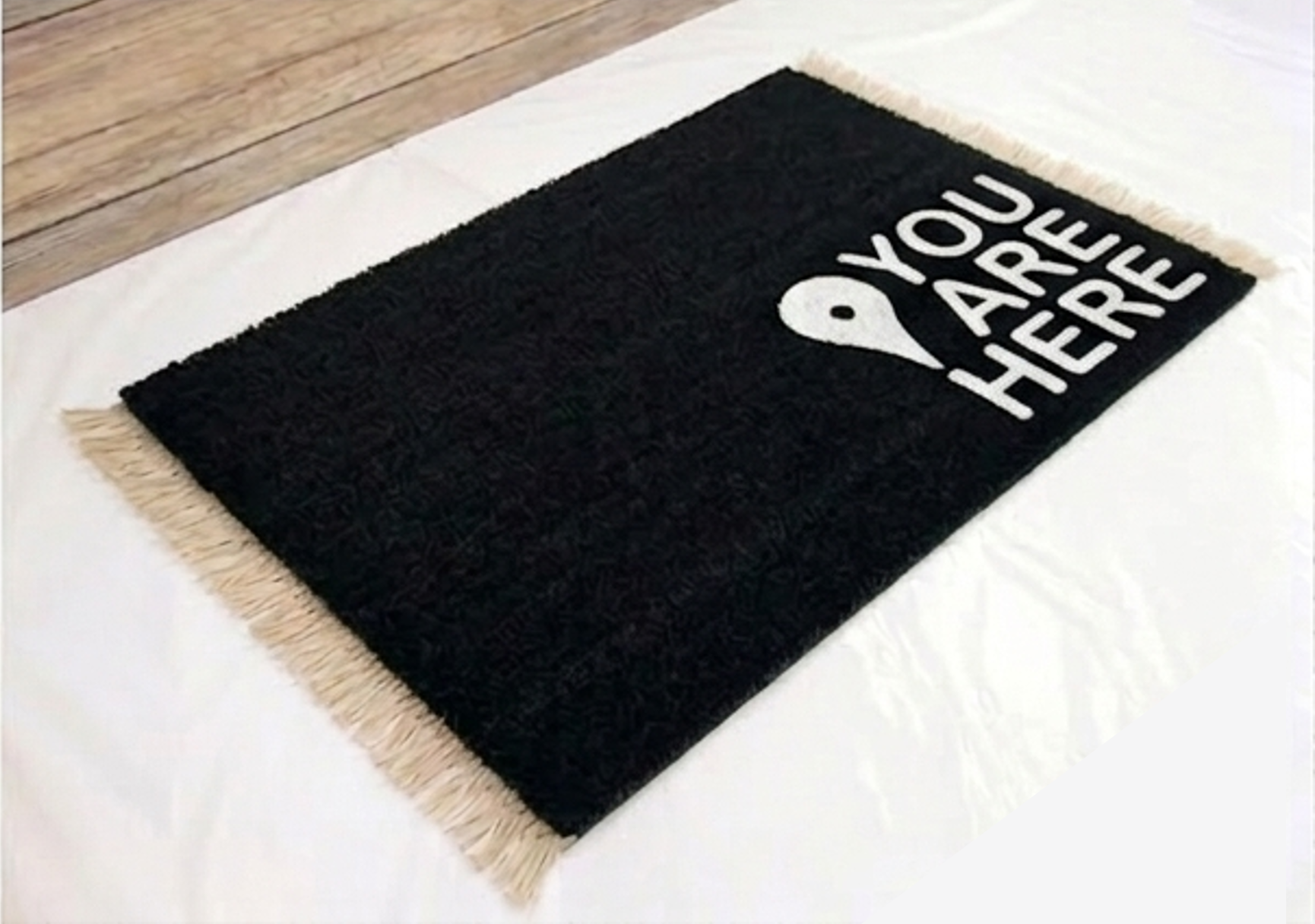 "You Are Here" Novelty Doormat