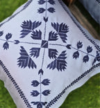 Pine Motif Embroidered Cushion
