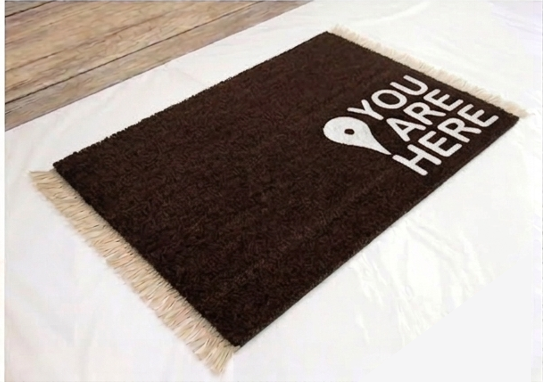 "You Are Here" Novelty Doormat