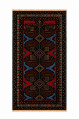 Baluchi Stylized Floral Area Rug