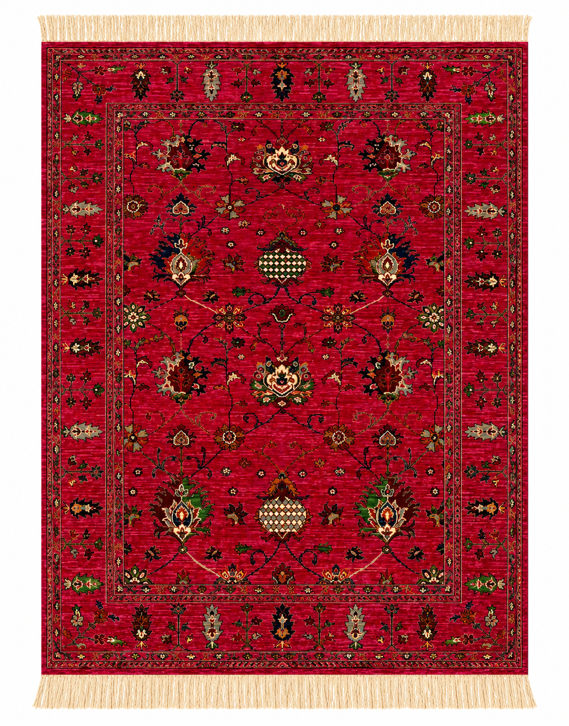 Imperial Magenta & Emerald Area Rug