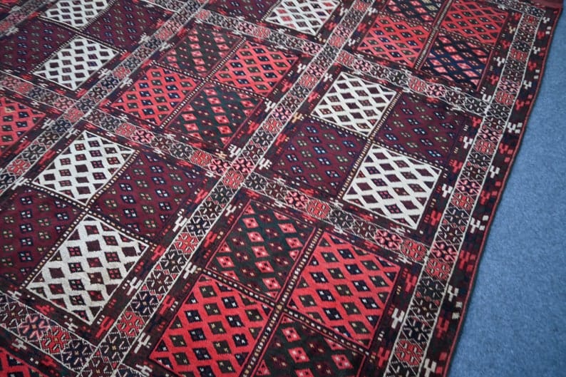 Tribal Geometric Royal Crimson Runner