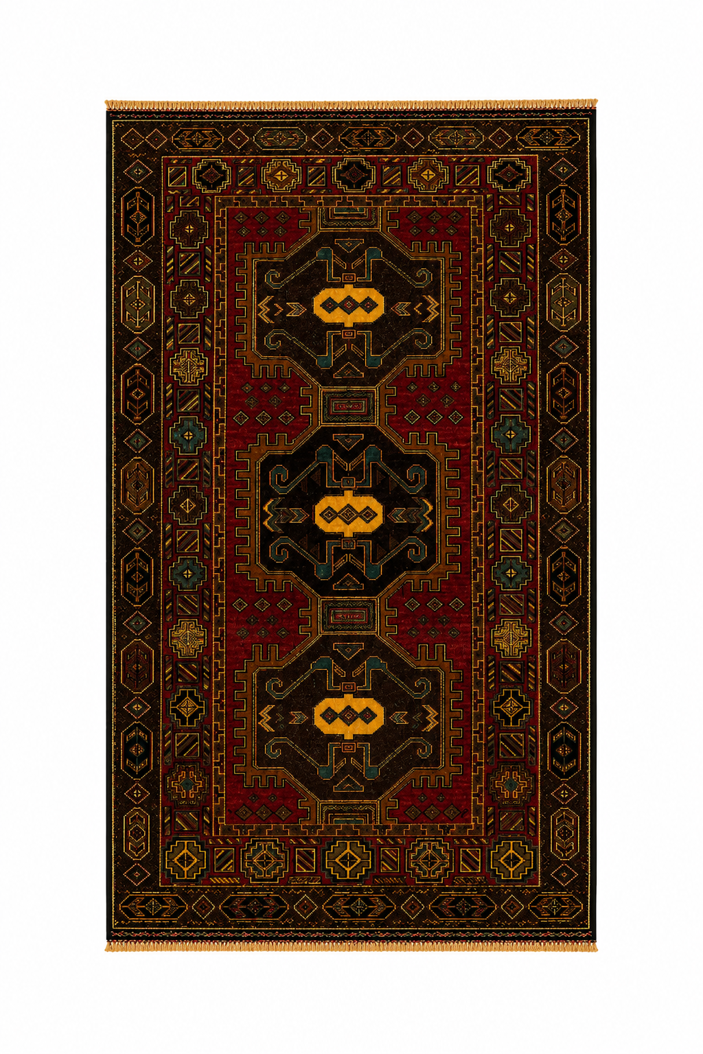 Keshan Triple Medallion Mat