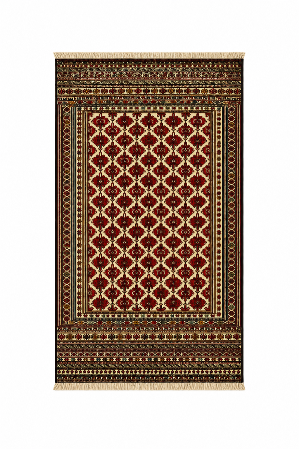 Kilim Geometric Border Rug