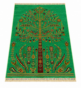Emerald Forest Pictorial Hand-Knotted Rug