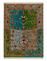 Chahar Bagh Mosaic Area Rug
