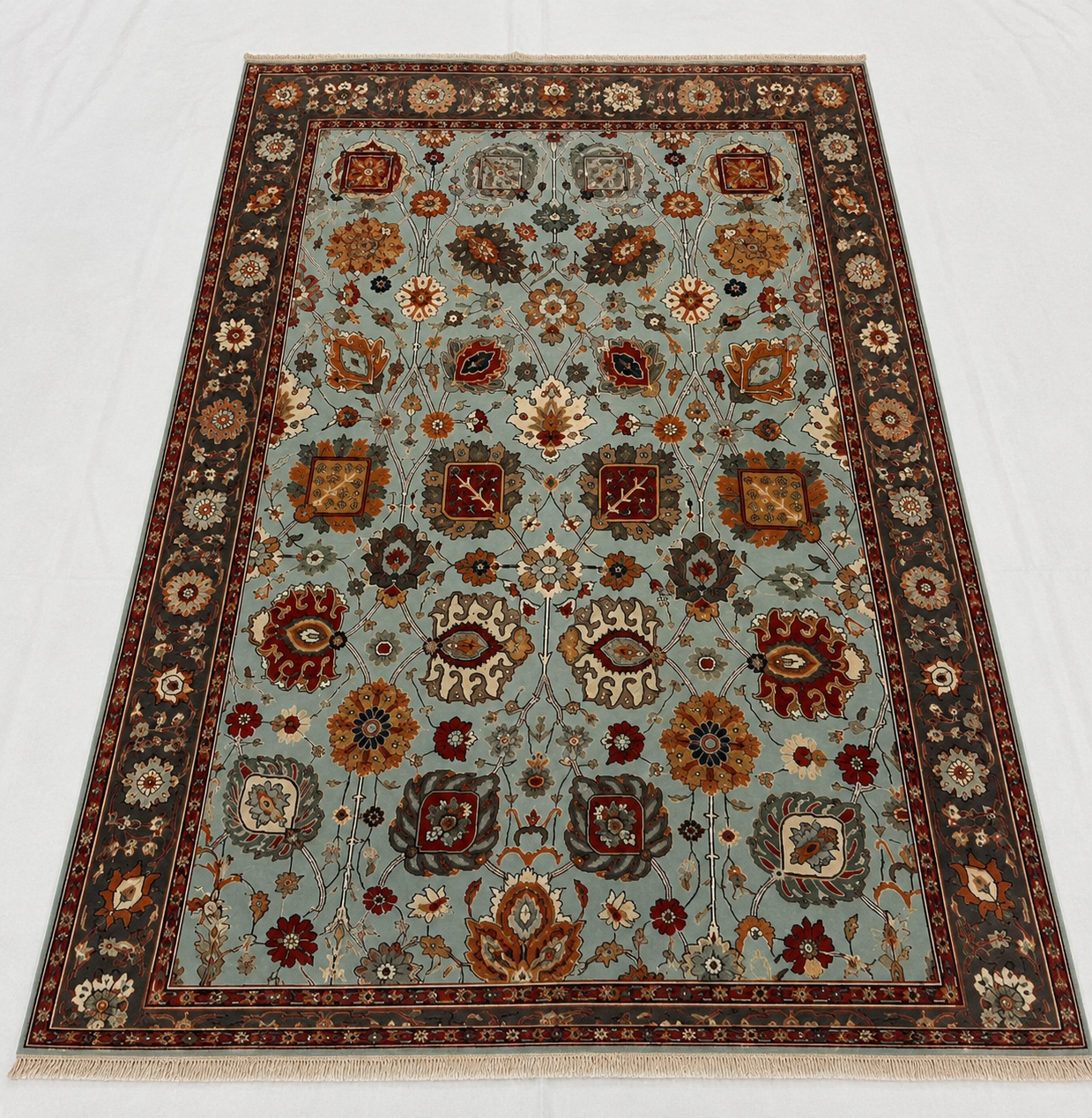 Ziegler Sultanabad Botanical Lattice Area Rug