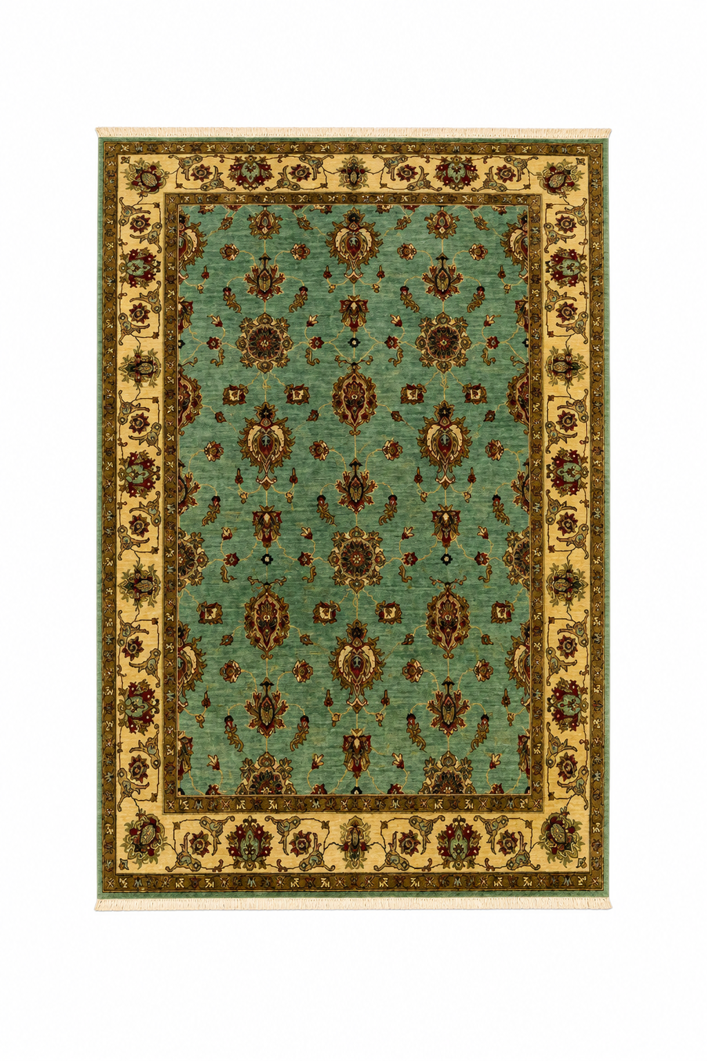 Persian Style All-Over Floral Palmette Area Rug