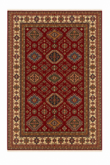 Caucasian Geometric Medallion Area Rug