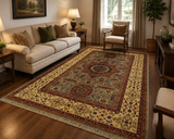 Vintage Oriental Intricate Patterned Statement Rug