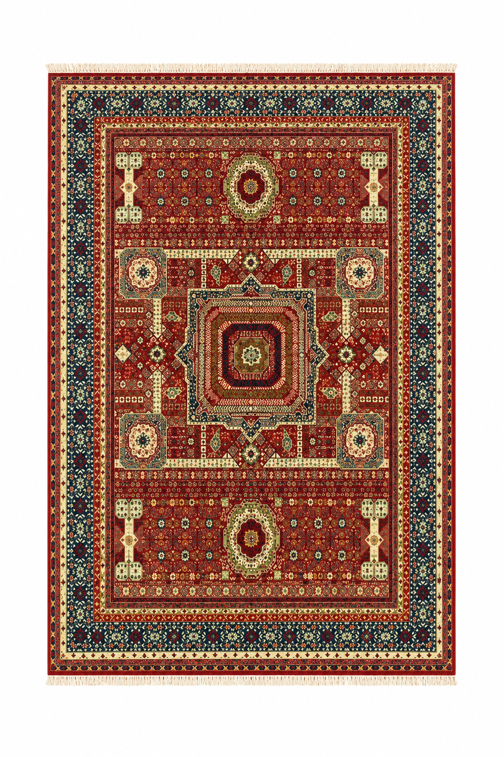 Heriz Concentric Medallion Area Rug