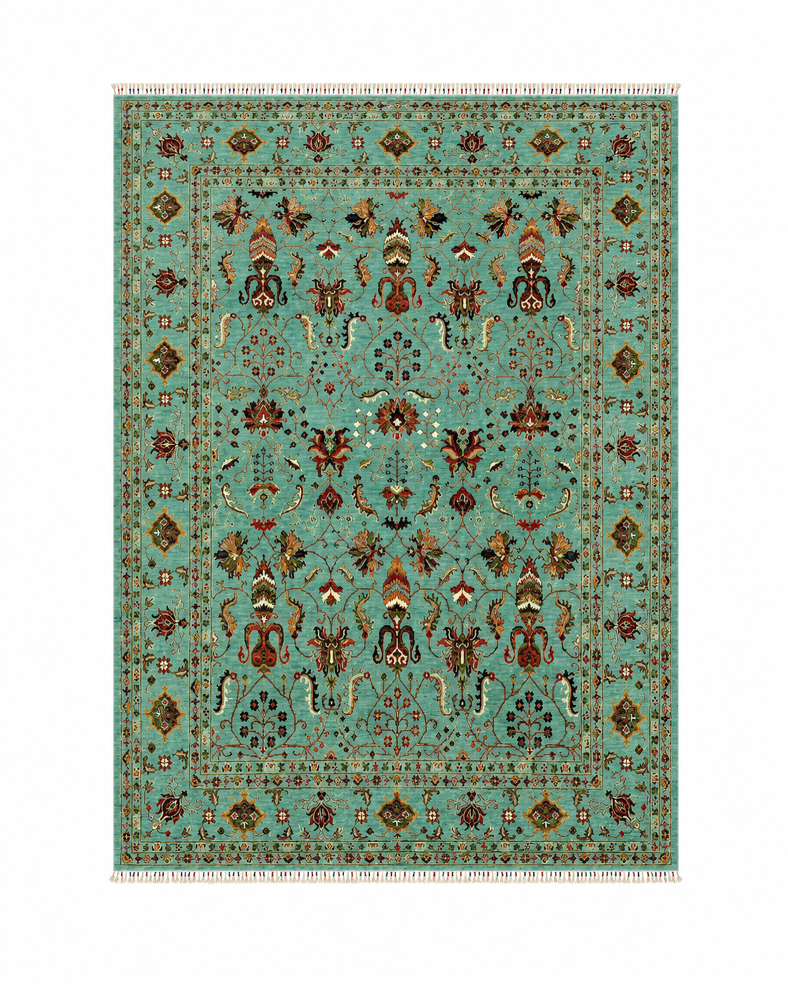 Shah Abbas Floral Lattice Area Rug