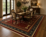 Heriz Concentric Medallion Area Rug