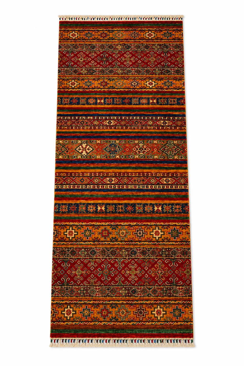 Shirvan Diamond Cross Banded Runner Rug