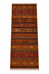 Shirvan Diamond Cross Banded Runner Rug