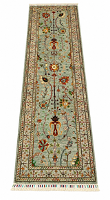 Peshawar Botanical Tree of Life Runner Rug