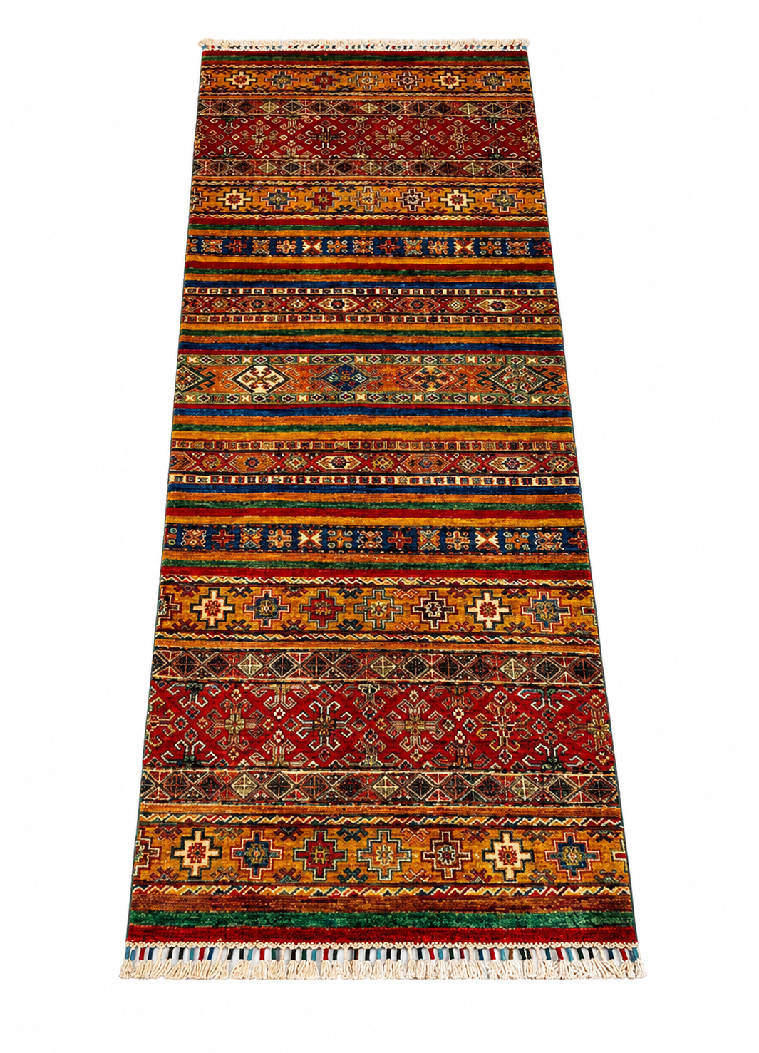 Shirvan Diamond Cross Banded Runner Rug