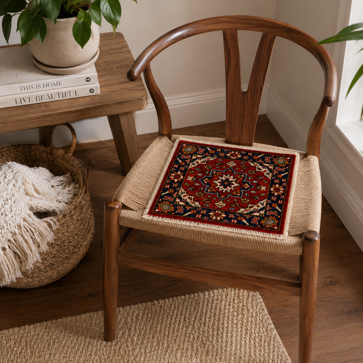Tabriz Medallion Floral Small Accent Mats