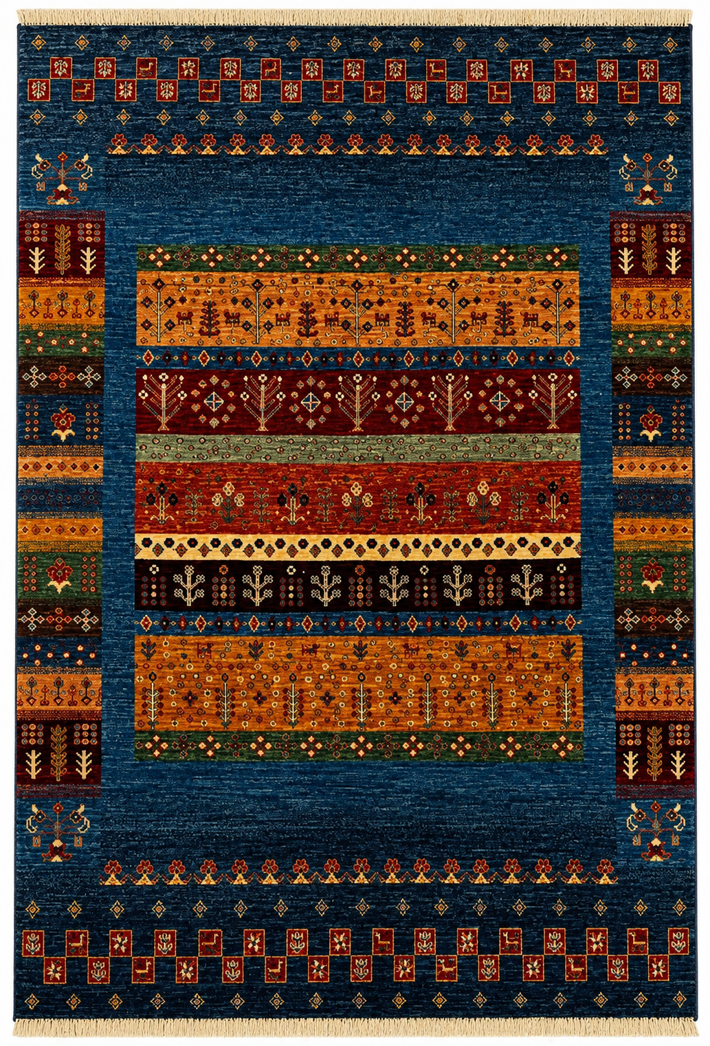 Whispering Desert Nights Handwoven Tribal Rug