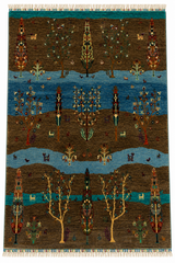 Earth & Sky Woodland Gabbeh Wool Area Rug