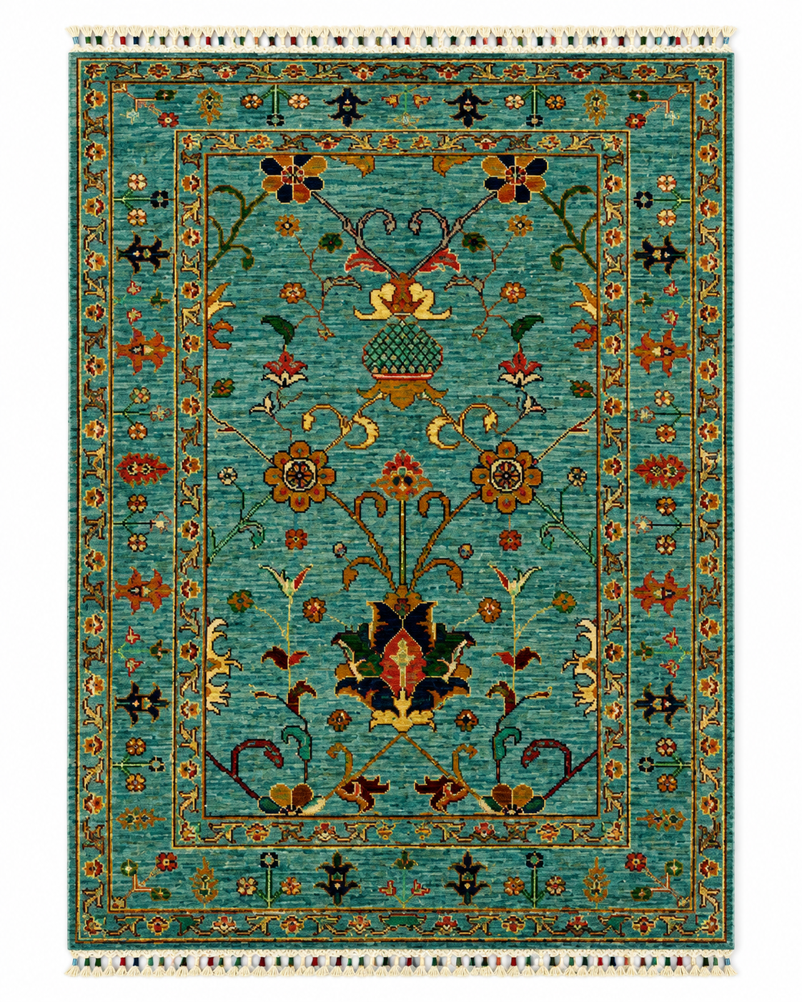 Persian Lagoon Classic Floral Rug