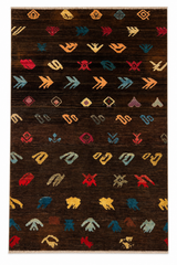 Dark Espresso Hand-Woven Area Rug