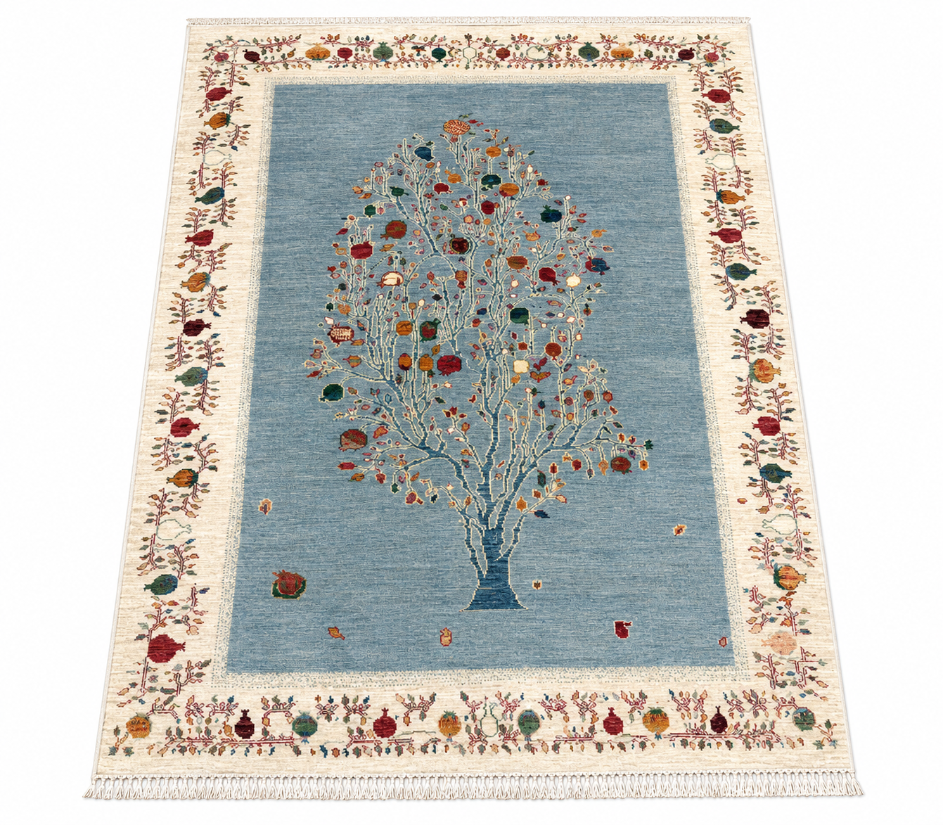 Traditional Artisan Tree of Life Area Rug