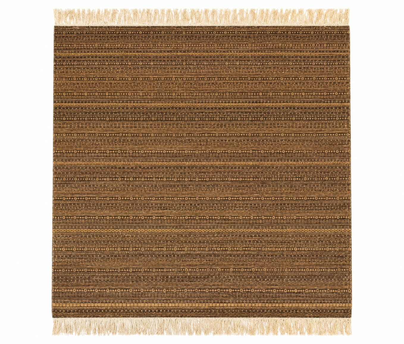 Mocha Linear Weave Rug