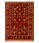 Crimson Royal Botanical Motif Area Rug