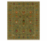 Intricate Border & Fringed Trim Area Rug