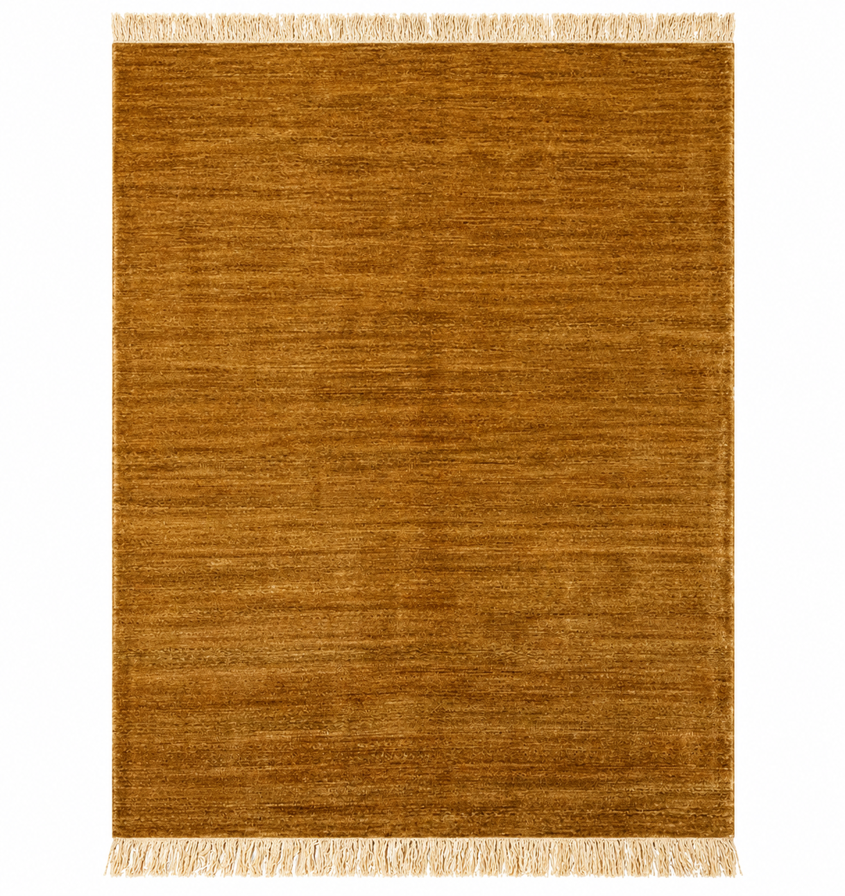 Minimalist Textured Wool Floral Area Rug
