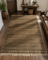Mocha Linear Weave Rug