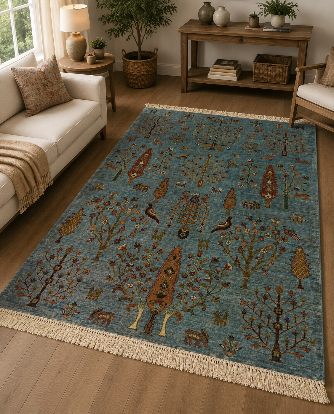 Celestial Eden Tribal Pictorial Rug