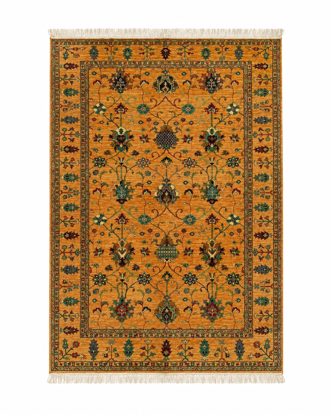 Indo-Persian Cypress Terracotta Accent Rug