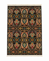 Peshawar Botanical Arabesque Onyx Accent Rug