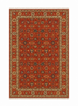 Peshawari Shah Abbas Sprawling Brick Red Area Rug