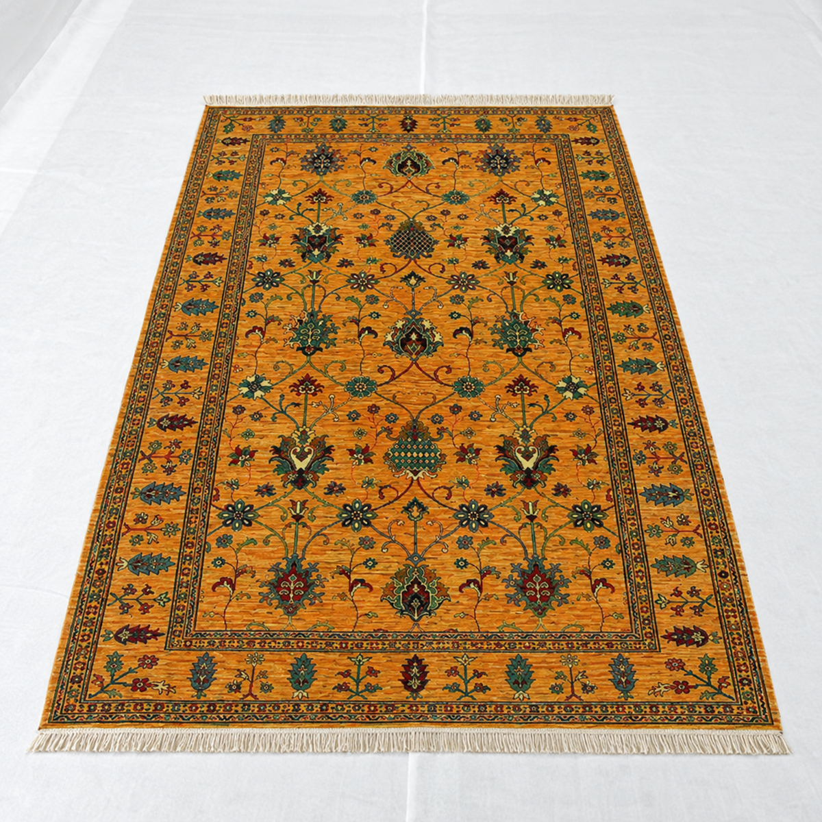 Indo-Persian Cypress Terracotta Accent Rug